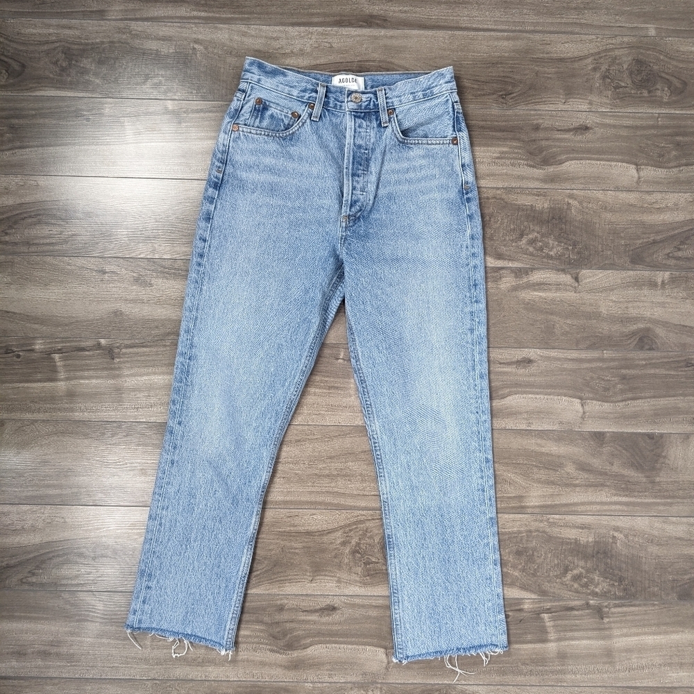Agolde Riley Straight Crop Jeans Size 24